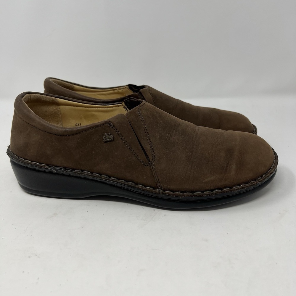Finn Comfort Newport Brown Slip On Shoes  Women's US Size 9-9.5 EU 40